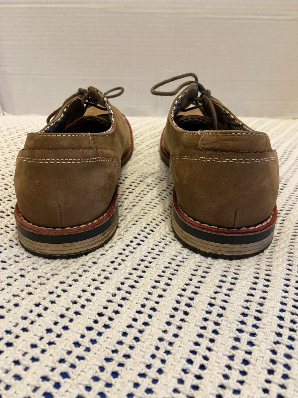 Original Penguin Waylon Oxfords light brown nubuck leather/suede upper 11.5 / 12